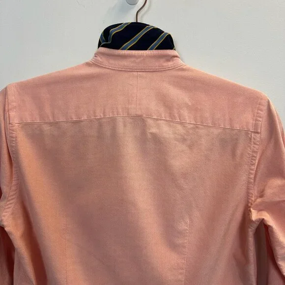 Rugby Ralph Lauren OCBD Button Down Shirt Orange Size 2 - Picture 8 of 13